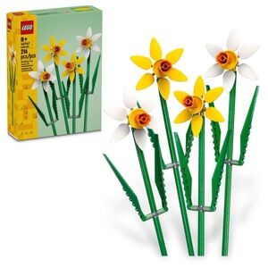 LEGO Floral Daffodils Set with Yellow and White Blooms NWT